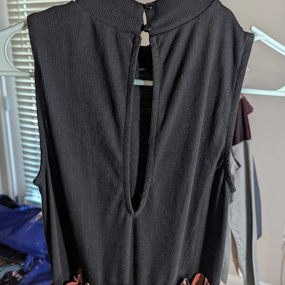 Lily Rose Black and Rust Striped Jumpsuit Size XS - Picture 12 of 12